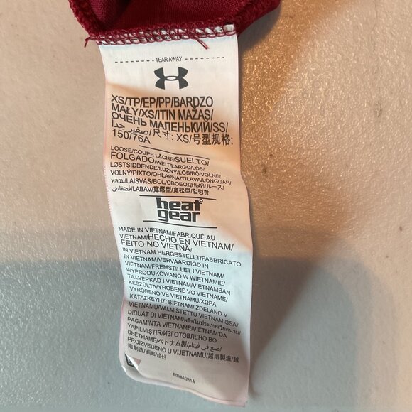 Under Armour Womens Santa Clara University Red HeatGear Racerback Tank Top XS - Picture 10 of 12